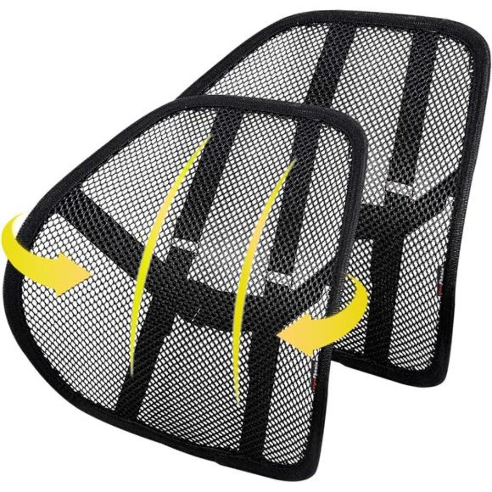 kingphenix Lumbar Support (2 Pack) with Breathable Mesh, Suit for Car, Office